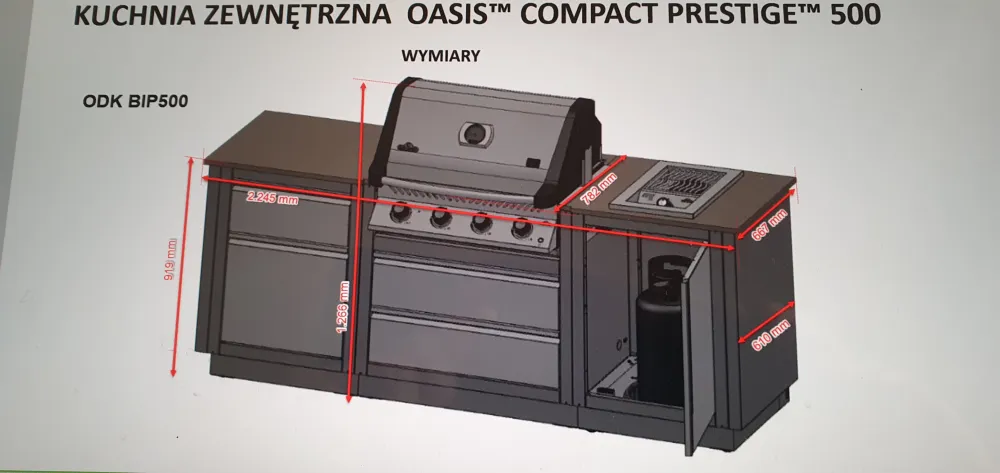kuchnia ogrodowa Oasis compact prestige 500